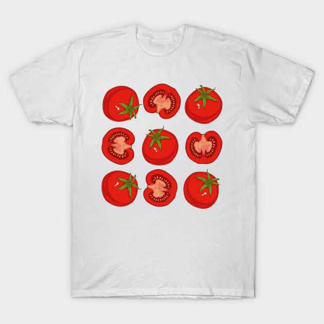 Ripe Red Tomatoes T-Shirt by deepfuze